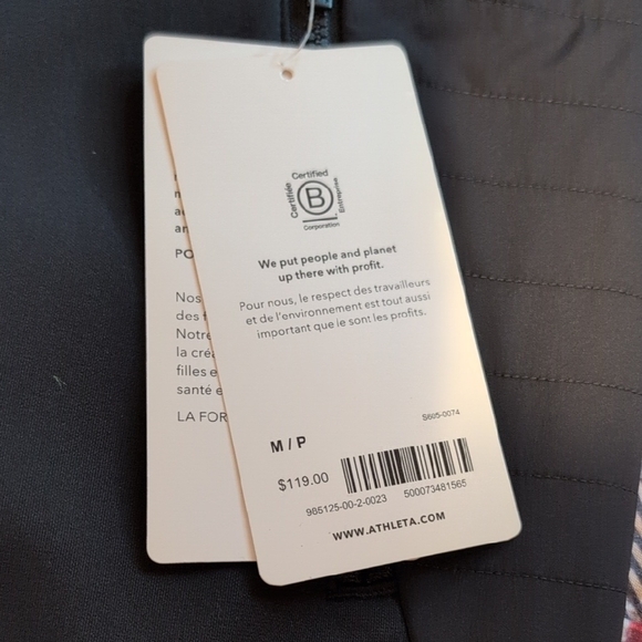 Athleta Charcoal Quilted Jacket - Picture 1 of 5